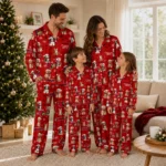 Louisville Cardinals Long Pajama Set Personalized Animal Scatter Red Best Selling