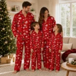 Louisville Cardinals Long Pajama Set Personalized Heart Charms Red Best Selling