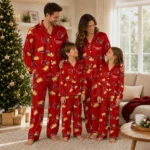Louisville Cardinals Long Pajama Set Personalized Snack Scatter Red Best Selling