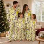 Lsu Tigers Long Pajama Set Custom Character Scatter Best Selling