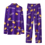 Lsu Tigers Long Pajama Set Custom Snack Scatter Purple Best Selling