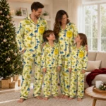 Marquette Golden Eagles Long Pajama Set Custom Character Scatter Best Selling