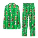 Marshall Thundering Herd Long Pajama Set Customized Animal Scatter Green Best Selling