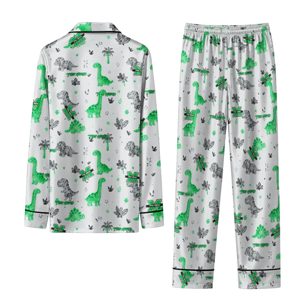 Marshall Thundering Herd Long Pajama Set Customized Character Scatter Fashion Forward Marshall Thundering Herd Long Pajama Set Customized Character Scatter Fashion Forward