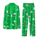 Marshall Thundering Herd Long Pajama Set Customized Cloud Stars Green Best Selling