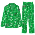 Marshall Thundering Herd Long Pajama Set Customized Heart Charms Green Best Selling