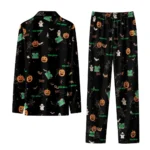 Marshall Thundering Herd Long Pajama Set Customized Icon Confetti Black Best Selling