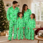Marshall Thundering Herd Long Pajama Set Customized Ribbon Chains Green Best Selling