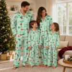Marshall Thundering Herd Long Pajama Set Customized Ribbon Florals Green Best Selling