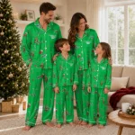 Marshall Thundering Herd Long Pajama Set Customized Sprig Scatter Green Best Selling