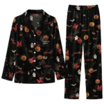 Maryland Terrapins Long Pajama Set Personalized Icon Confetti Black Best Selling
