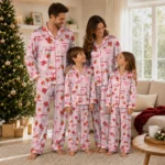 Maryland Terrapins Long Pajama Set Personalized Ribbon Florals Red Best Selling