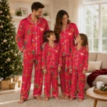 Maryland Terrapins Long Pajama Set Personalized Sprig Scatter Red Best Selling
