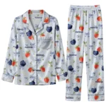 Memphis Grizzlies Long Pajama Set - Custom Ribbon Florals Blue 1 memphis grizzlies long pajama set custom ribbon florals blue best selling.webp