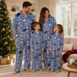 Memphis Grizzlies Long Pajama Set Customized Animal Scatter Blue Best Selling