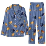 Memphis Grizzlies Long Pajama Set - Personalized Snack Scatter Blue 1 Memphis Grizzlies Long Pajama Set Personalized Snack Scatter Blue Best Selling