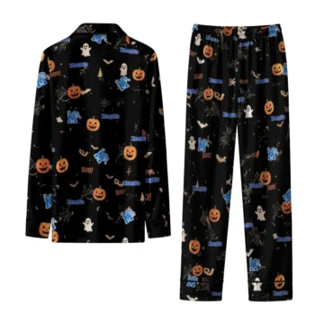 Memphis Tigers Long Pajama Set Customized Icon Confetti Black Fashion Forward