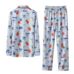Memphis Tigers Long Pajama Set Customized Ribbon Florals Blue Best Selling