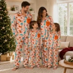 Miami Dolphins Long Pajama Set Customized Character Scatter Best Selling