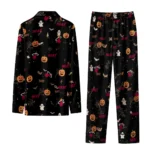 miami heat long pajama set custom icon confetti black best selling.webp