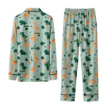 Miami Hurricanes Long Pajama Set Personalized Character Scatter Best Selling