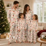Miami Hurricanes Long Pajama Set Personalized Ribbon Florals Orange Best Selling