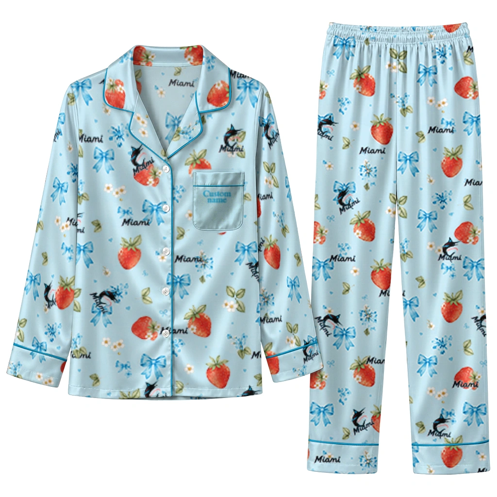 miami marlins long pajama set customized ribbon florals blue best selling.webp miami marlins long pajama set customized ribbon florals blue best selling.webp