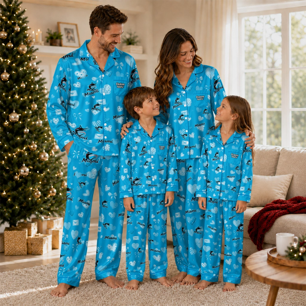 miami marlins long pajama set personalized heart charms blue latest model.webp miami marlins long pajama set personalized heart charms blue latest model.webp