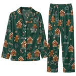 Michigan State Spartans Long Pajama Set Custom Candy Scatter Green Best Selling