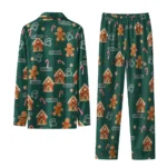 Michigan State Spartans Long Pajama Set Custom Candy Scatter Green Best Selling