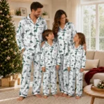 Michigan State Spartans Long Pajama Set Custom Character Scatter Best Selling