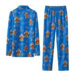Middle Tennessee Blue Raiders Long Pajama Set Customized Candy Scatter Blue Best Selling