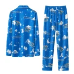Middle Tennessee Blue Raiders Long Pajama Set Customized Cloud Stars Blue Best Selling