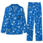Middle Tennessee Blue Raiders Long Pajama Set Customized Heart Charms Blue Best Selling