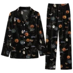 milwaukee brewers long pajama set customized icon confetti black best selling.webp