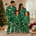 Milwaukee Bucks Long Pajama Set Personalized Cloud Stars Green Best Selling