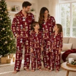Minnesota Golden Gophers Long Pajama Set Personalized Animal Scatter Maroon Best Selling