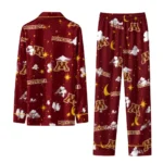 Minnesota Golden Gophers Long Pajama Set Personalized Cloud Stars Maroon Best Selling
