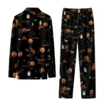 Minnesota Golden Gophers Long Pajama Set Personalized Icon Confetti Black Best Selling