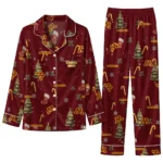 Minnesota Golden Gophers Long Pajama Set Personalized Sprig Scatter Maroon Best Selling