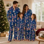 Minnesota Twins Long Pajama Set Customized Animal Scatter Navy Best Selling