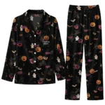 minnesota twins long pajama set personalized icon confetti black best selling.webp