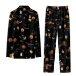 minnesota vikings long pajama set custom icon confetti black best selling.webp