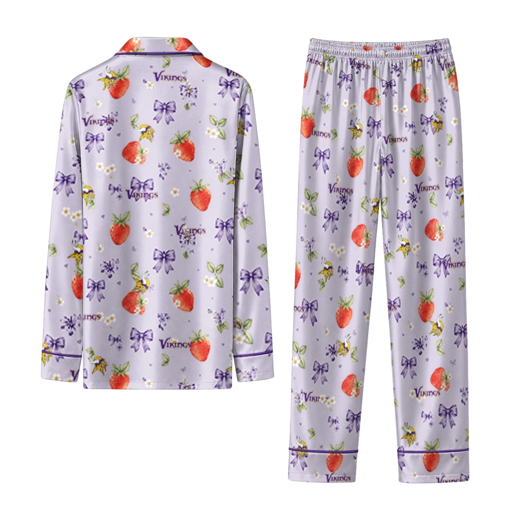 minnesota vikings long pajama set customized ribbon florals purple fashion forward.webp minnesota vikings long pajama set customized ribbon florals purple fashion forward.webp