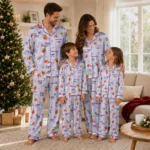 minnesota vikings long pajama set customized ribbon florals purple best selling.webp