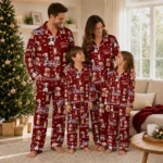 Mississippi State Bulldogs Long Pajama Set Personalized Animal Scatter Maroon Best Selling