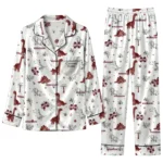 Mississippi State Bulldogs Long Pajama Set Personalized Character Scatter Best Selling