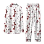 Mississippi State Bulldogs Long Pajama Set Personalized Character Scatter Best Selling