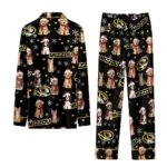 Missouri Tigers Long Pajama Set Custom Animal Scatter Black Best Selling