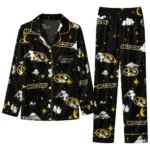 Missouri Tigers Long Pajama Set Custom Cloud Stars Black Best Selling